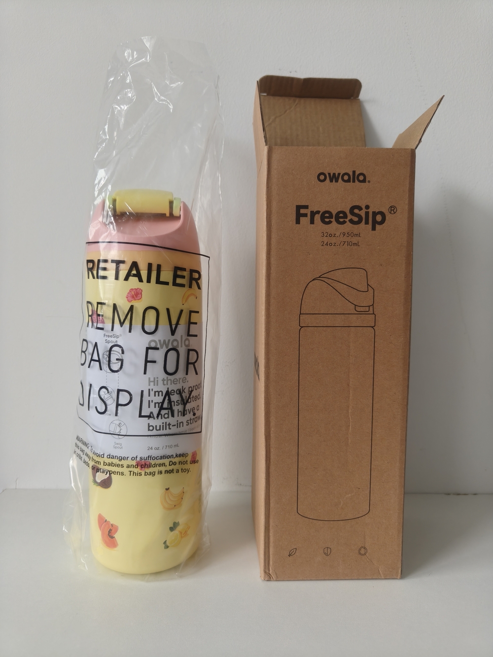 Owala FreeSip 24oz Just Ripe Birthday Bash Limited Stainless Steel Bottle NEW